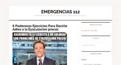 Desktop Screenshot of emergencias112.net