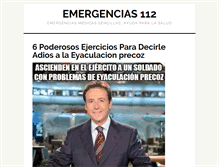 Tablet Screenshot of emergencias112.net